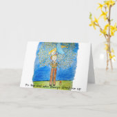 Niedliche Vatertagskarte Karte (Gelbe Blume)