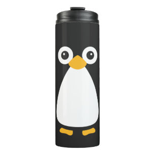 Niedliche Vector Pinguin Wasserflasche Thermosbecher