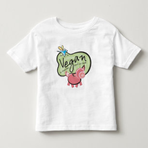 Niedliche Vegane Meldung Kleinkind T-shirt