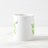 Niedliche Vegane Vibes Funny Quote Kaffeepause Tas Kaffeetasse (Mittel)