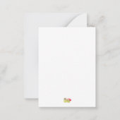 Niedliche Veganer Vegetarier Vegantalkarte Mitteilungskarte (Rückseite)