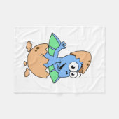 Niedliche Veranschaulichung eines Pterodactylhatch Fleecedecke (Vorderseite (Horizontal))