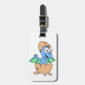 Niedliche Veranschaulichung eines Pterodactylhatch Gepäckanhänger (Vorderseite vertikal)