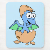 Niedliche Veranschaulichung eines Pterodactylhatch Mousepad (Vorne)