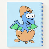 Niedliche Veranschaulichung eines Pterodactylhatch Notizblock (Rückseite)