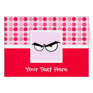 Niedliche verärgerte Augen