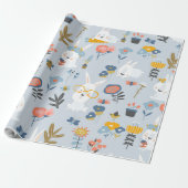 Niedliche Verbände und Blume Geschenkpapier (Ungerollt)