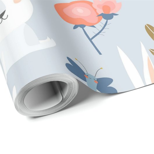 Niedliche Verbände und Blume Geschenkpapier (Rolleneckpunkt)