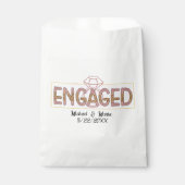 Niedliche Verbindungsparty fügt Namen hinzu Geschenktütchen (Vorderseite)