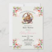 Niedliche vereinfachende Ostersonnendusche Invitat Einladung (Vorderseite)