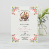 Niedliche vereinfachende Ostersonnendusche Invitat Einladung (Stehend Vorderseite)