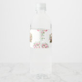 Niedliche vereinfachende Ostersonnendusche Wasserflaschenetikett (Rückseite)