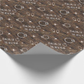 Niedliche Verlobung im Neurallichtmuster Geschenkpapier (Ecke)