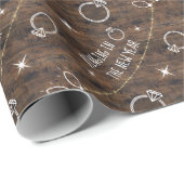 Niedliche Verlobung im Neurallichtmuster Geschenkpapier (Rolleneckpunkt)