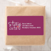 Niedliche Versandmarken bleibe, grau (Insitu)