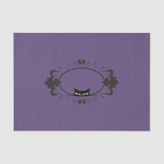 Niedliche versteckende Katze Seidenpapier