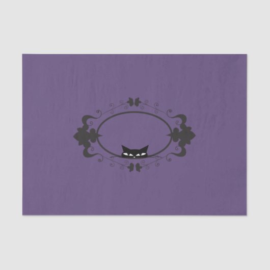 Niedliche versteckende Katze Seidenpapier (Vorderseite)