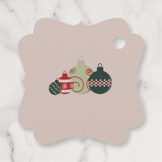 Niedliche Verzierungskarte für Familien- oder Gesc Geschenkanhänger (Rückseite)