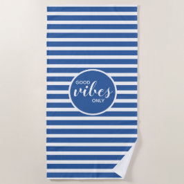 Niedliche Vibes Nur Royal Blue Strip Moderne Strandtuch