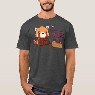 Niedliche Videospiele von Red Panda Liebe T-Shirt