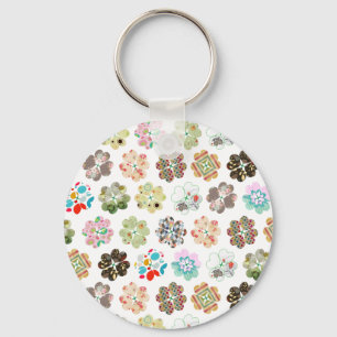 Niedliche vierblättriges Kleeblatt Schlüsselanhänger