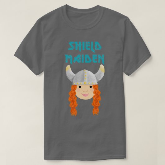 Niedliche Viking Shield Maiden T-Shirt (Design vorne)