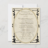 Niedliche viktorianische einladung (Rückseite)