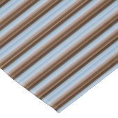 Niedliche, Vintag-blaubraune Streifen Tischdecke (Schrägansicht)