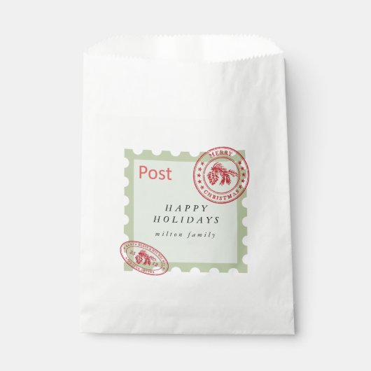 Niedliche Vintag-Mail-Monogramm Geschenktütchen (Vorderseite)