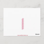 Niedliche Vintage 1950er Girl & Purse Valentine Po Postkarte (Rückseite)