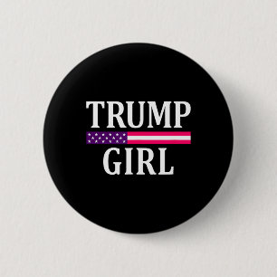 Niedliche Vintage Abstimmung Trump Girl Republikan Button
