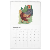 Niedliche Vintage Aquarellbilder Vogelkinder 1 Kalender (Feb 2027)