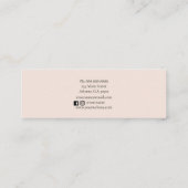 Niedliche Vintage Aquarellkamera Mini Visitenkarte (Rückseite)