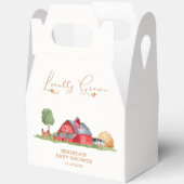 Niedliche Vintage Bauern Markt Barnyard Baby Dusch Geschenkschachtel (Offen)