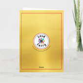 Niedliche Vintage Black Cat Meowy Weihnachten Karte (Rückseite)