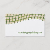 Niedliche Vintage blinzelnde orange kochende Visitenkarte (Rückseite)