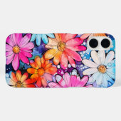 Niedliche Vintage Blume Kunst, Kultur Case-Mate iPhone Hülle (Rückseite (Horizontal))