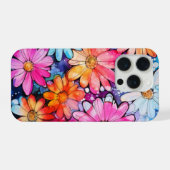 Niedliche Vintage Blume Kunst, Kultur iPhone Hülle (Rückseite (Horizontal))