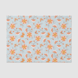 Niedliche Vintage Blume Schmetterlingsmuster Seidenpapier