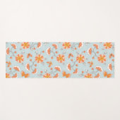 Niedliche Vintage Blume Schmetterlingsmuster Yogamatte (Vorderseite (Horizontal))