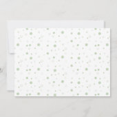 Niedliche Vintage Bunny Floral Baby Dusche Einladung (Rückseite)