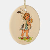 Niedliche Vintage Bunny Girl Keramik Ornament (Rechts)