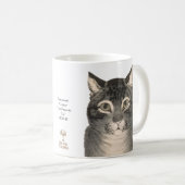Niedliche Vintage Cat Tasse 19. Jahrhundert Kunstv (VorderseiteRechts)