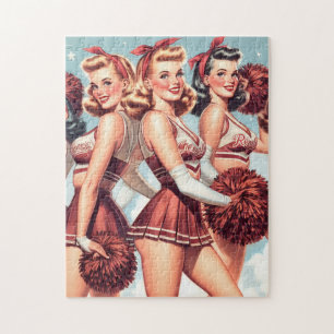Niedliche Vintage Chefs Puzzle