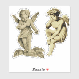 Niedliche Vintage Engel Chubby Cherubs Aufkleber