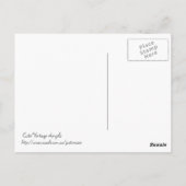 Niedliche Vintage Engel Postkarte (Rückseite)