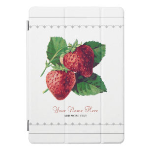 Niedliche Vintage Erdbeere Berry Frucht Fügen Sie  iPad Pro Cover