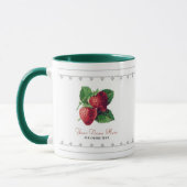 Niedliche Vintage Erdbeere Berry Frucht Fügen Sie Tasse (Links)
