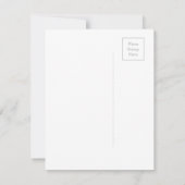 Niedliche Vintage Geburtstagskuchen-Karte (Rückseite)