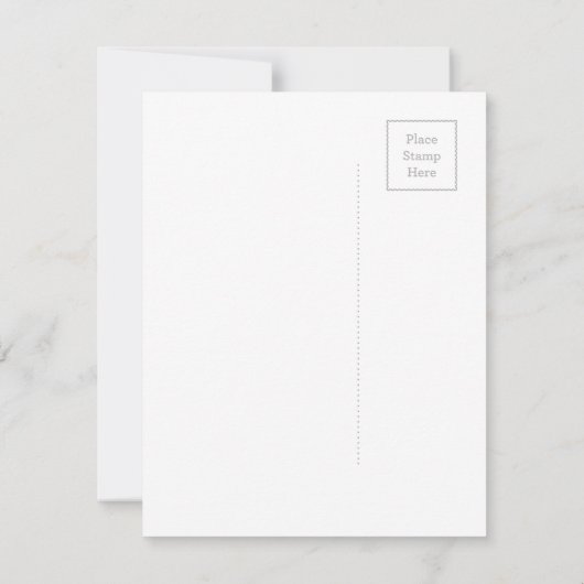 Niedliche Vintage Geburtstagskuchen-Karte (Rückseite)